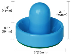 TYRDAN hover puck with foam edge prevents scratches on tables during games.