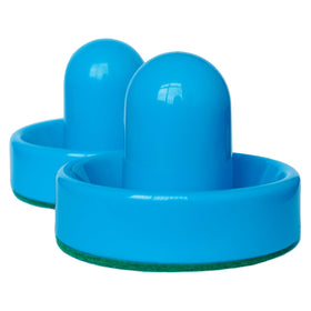 TYRDAN puck bottom with soft feet protects surfaces while gliding.