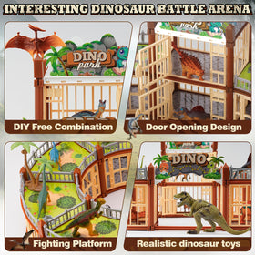 TYRRDE DIY dinosaur kingdom build set encourages spatial thinking and creativity.
