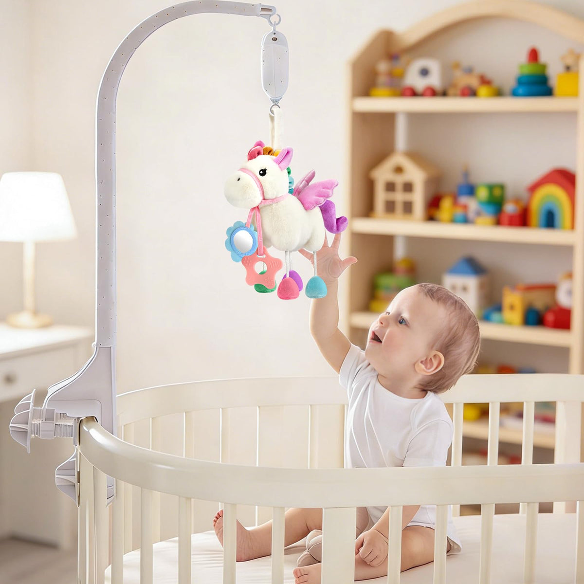 TYRY.HU sensory pony pram car-seat attachment loop makes travel easy.