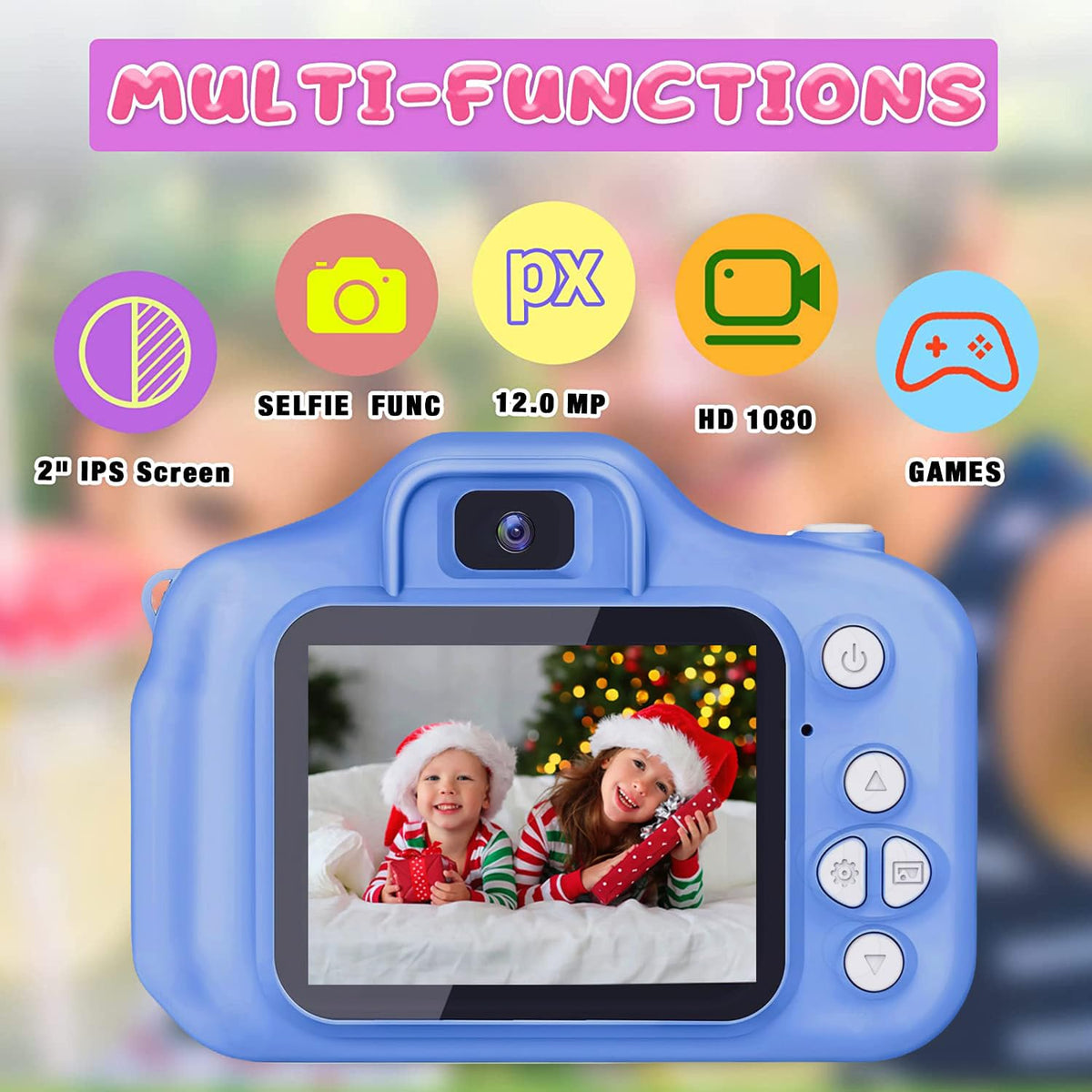 Tyseoome Kids Camera records 1080P video for family memories
