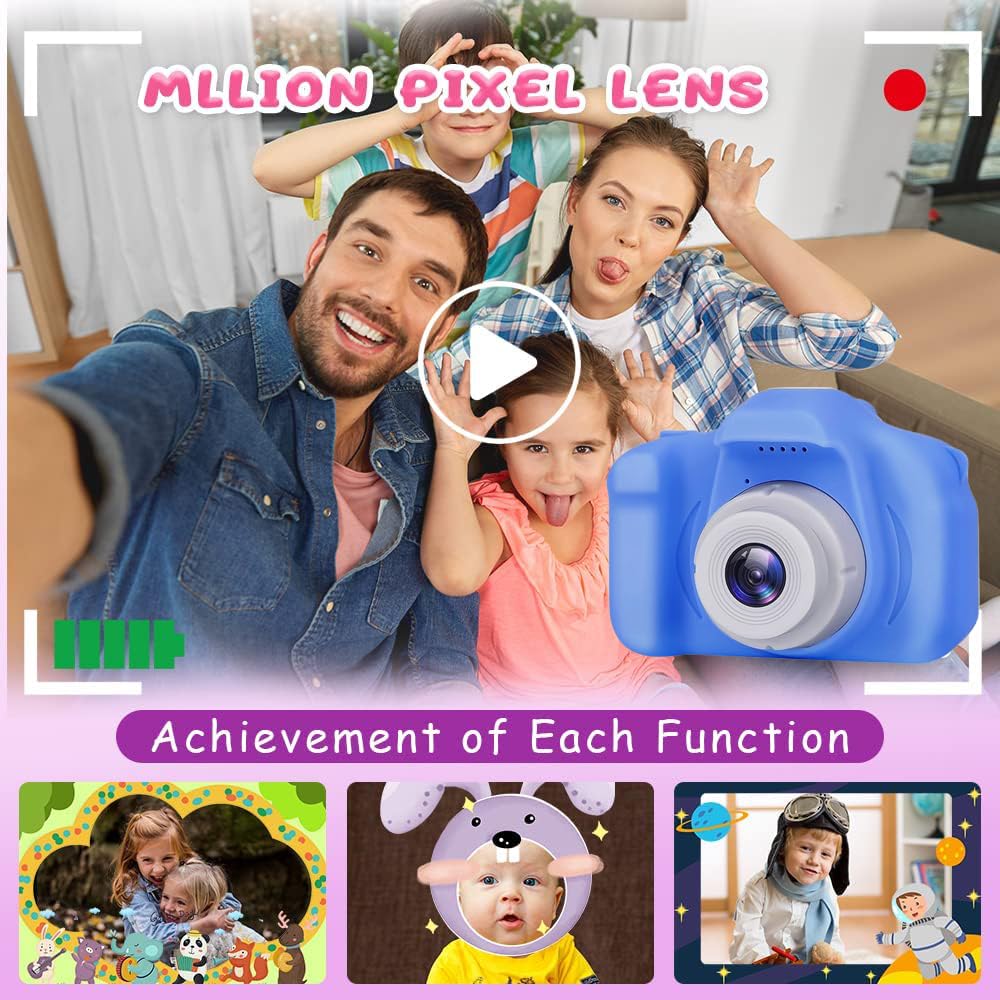 Shockproof shell protects the camera during active play