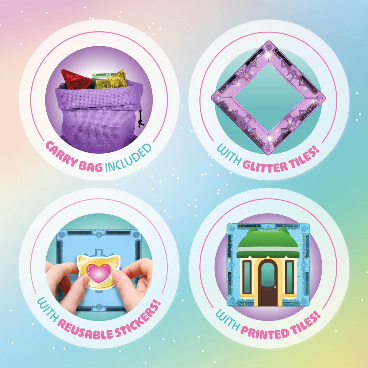 Tytan Disney SuperKitties printed tiles showcase familiar characters during building fun.