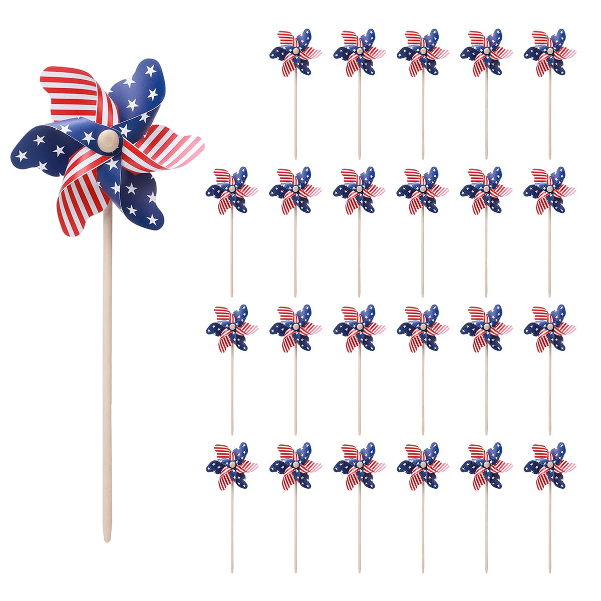 TZMYQCFC flag windmill assembly ready for easy setup in your yard.