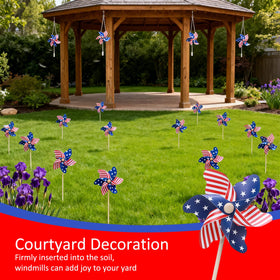 TZMYQCFC Veterans Day decor honors service with vivid red, white, blue accents.