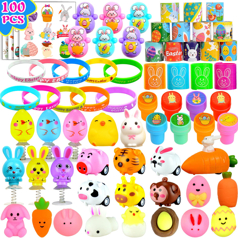 U-Goforst Easter filler slap bracelets bright colors for party fun