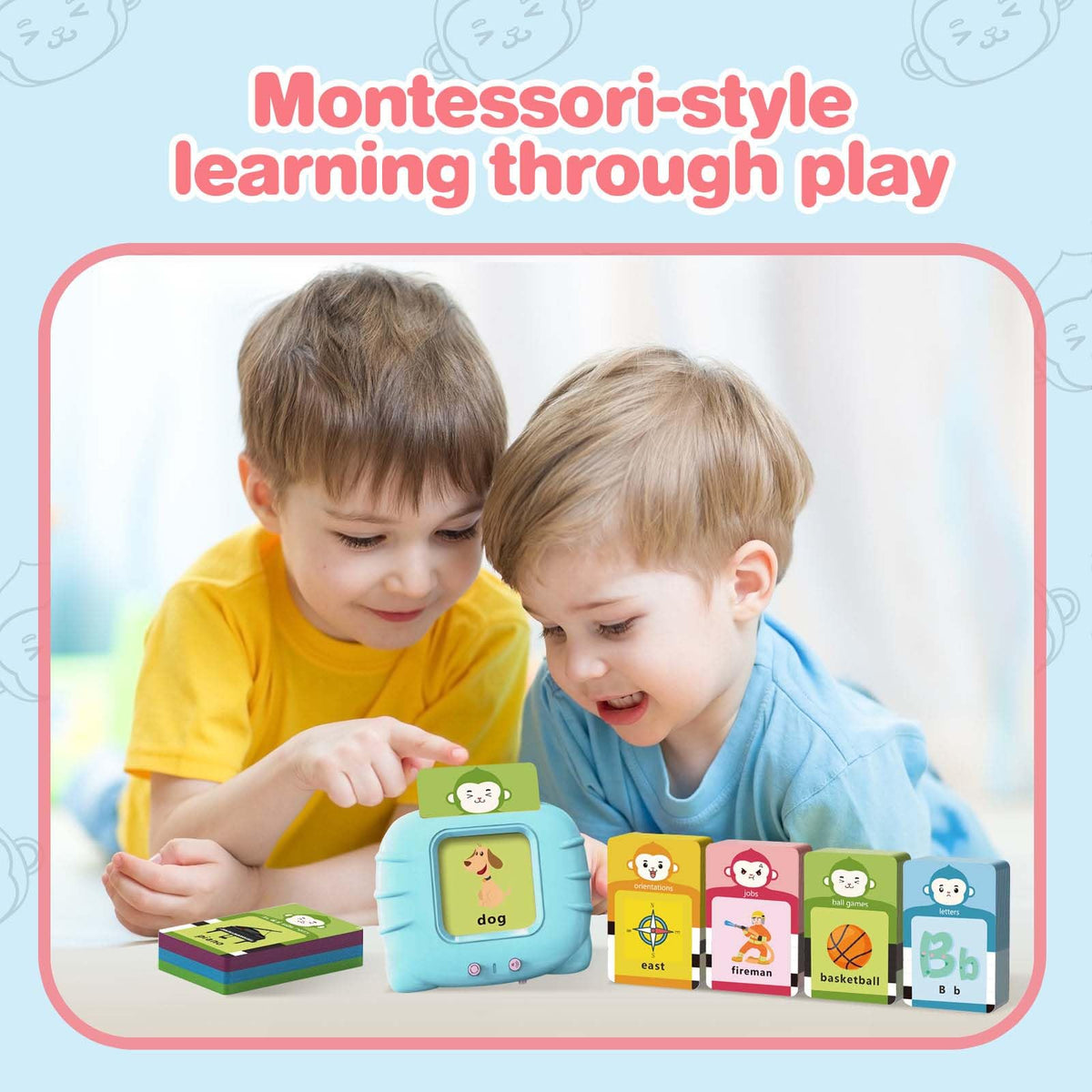 U-LEARNER 296 vehicle cards for Montessori-style thematic learning
