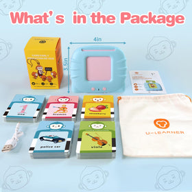 U-LEARNER 296 compact flash card set ideal for home and classroom