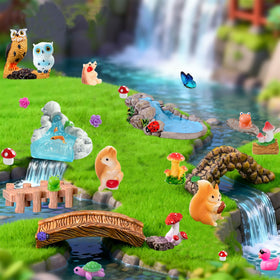 U-Zimikee stone bridge enhances miniature scenes with rustic charm and realism.