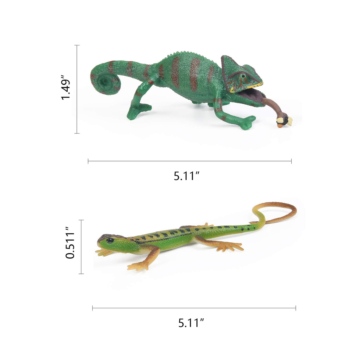 UANDME chameleon figurine with vibrant detail for lifelike scenes