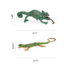 UANDME chameleon figurine with vibrant detail for lifelike scenes
