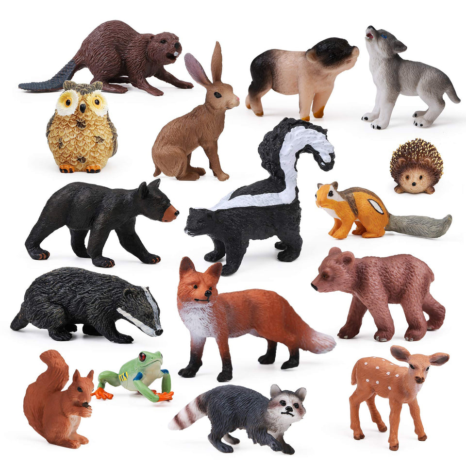 UANDME forest bear cub figure for cake toppers and imaginative play