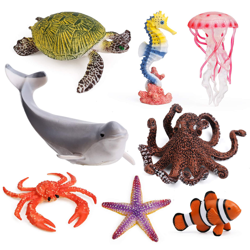 UANDME jellyfish figure for bath play and dioramas