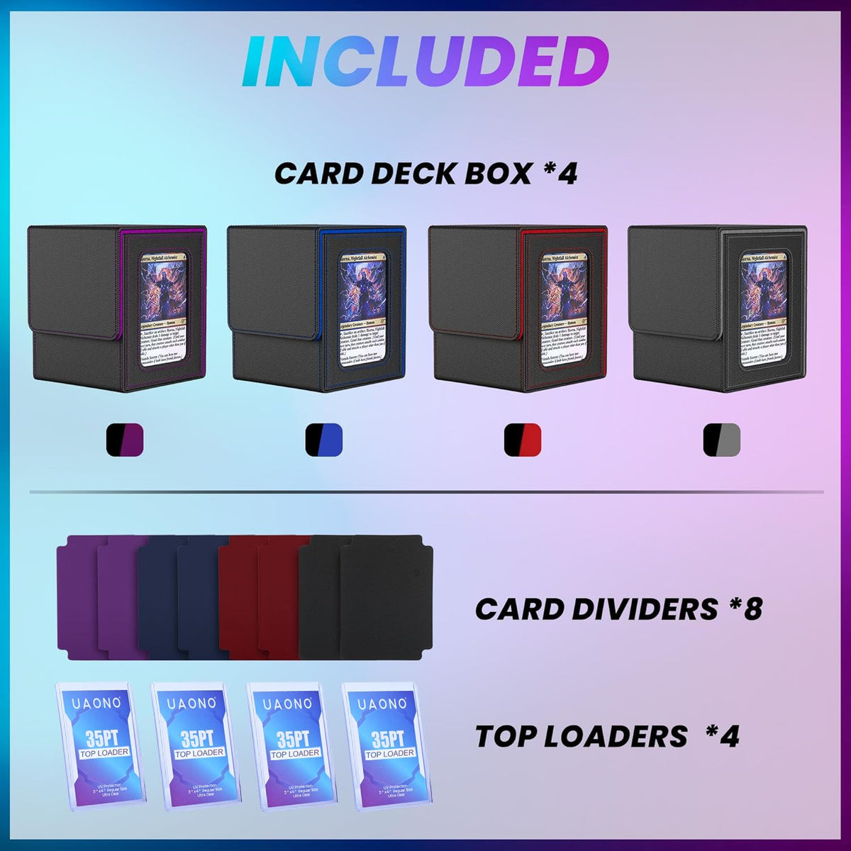 UAONO eight dividers for organized main deck and sideboard