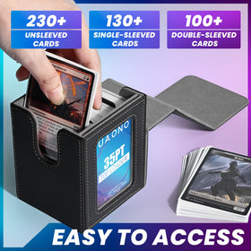 UAONO deck box with U-opening for fast access during games