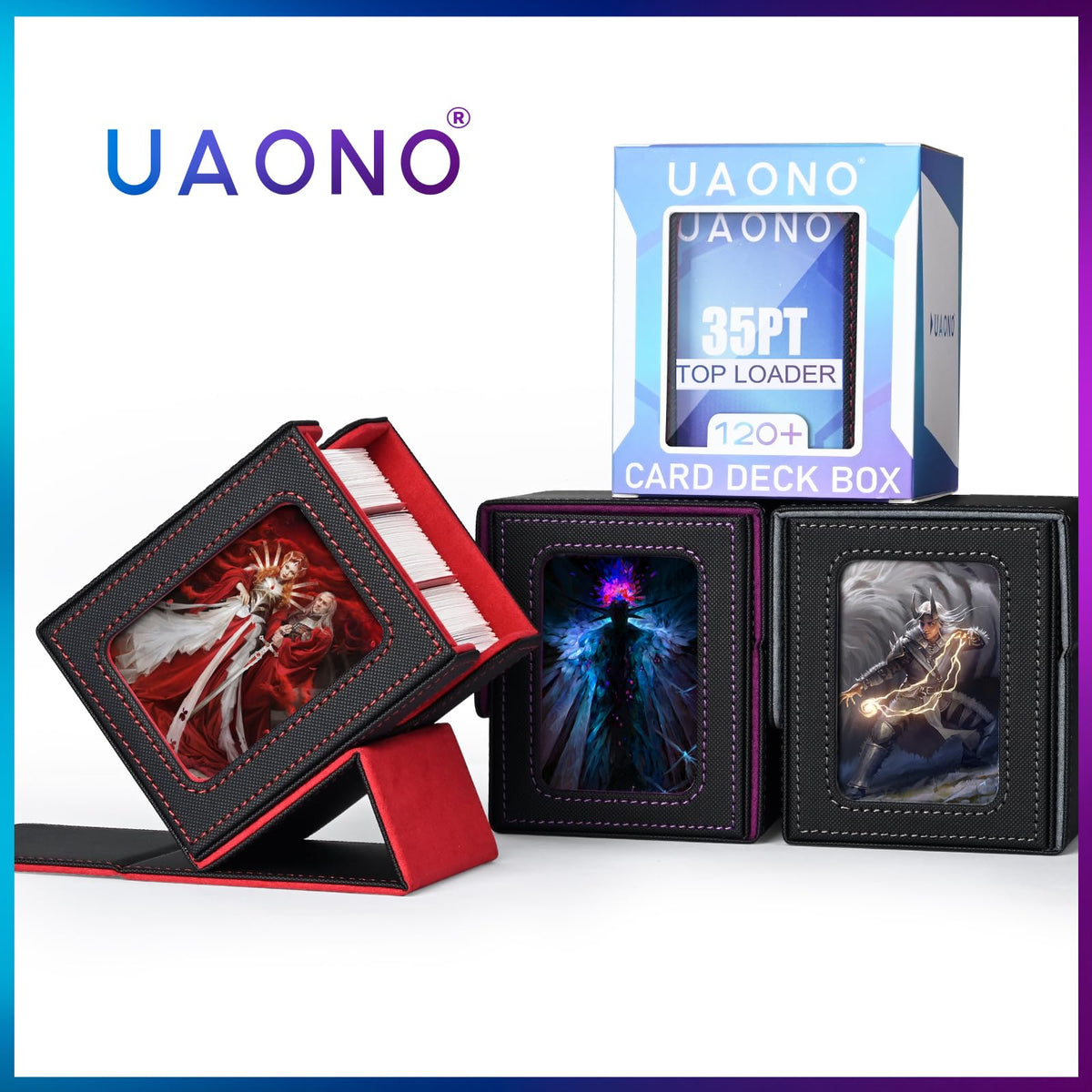 UAONO universal compatibility for MTG, YGO, PTCG, and sports cards