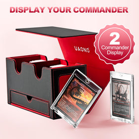 UAONO deck box showing capacity for 400+ unsleeved cards.