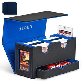 UAONO card deck box front view shows dual commander display for quick deck ID
