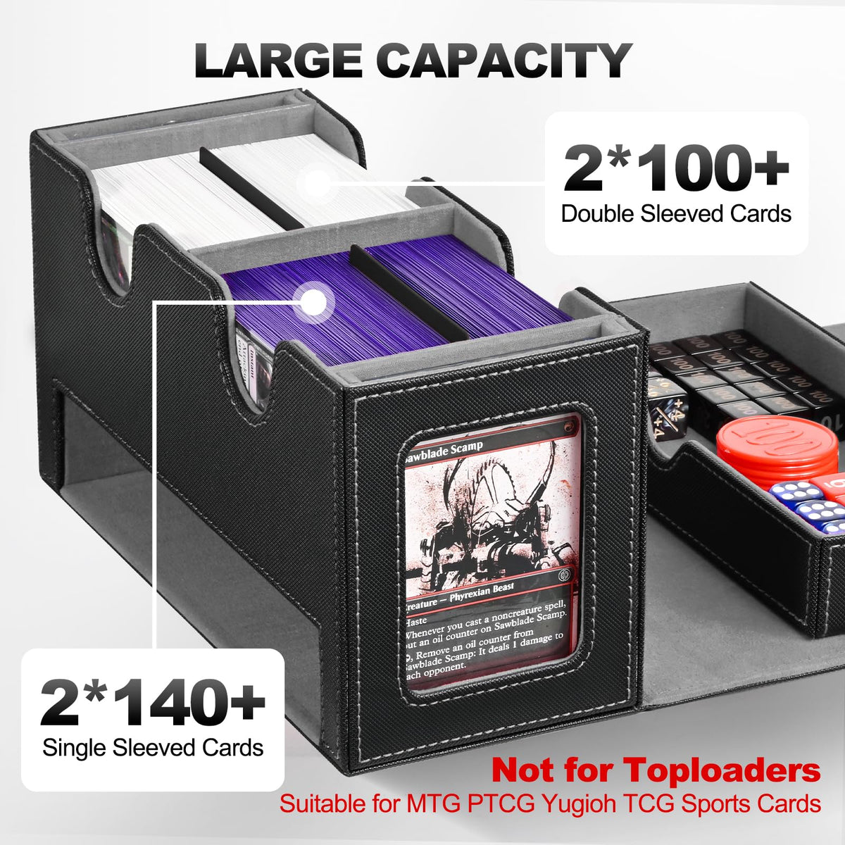 Soft microfiber lining to prevent scratches during handling.