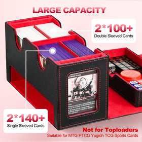 UAONO box interior with soft microfiber protection for cards.