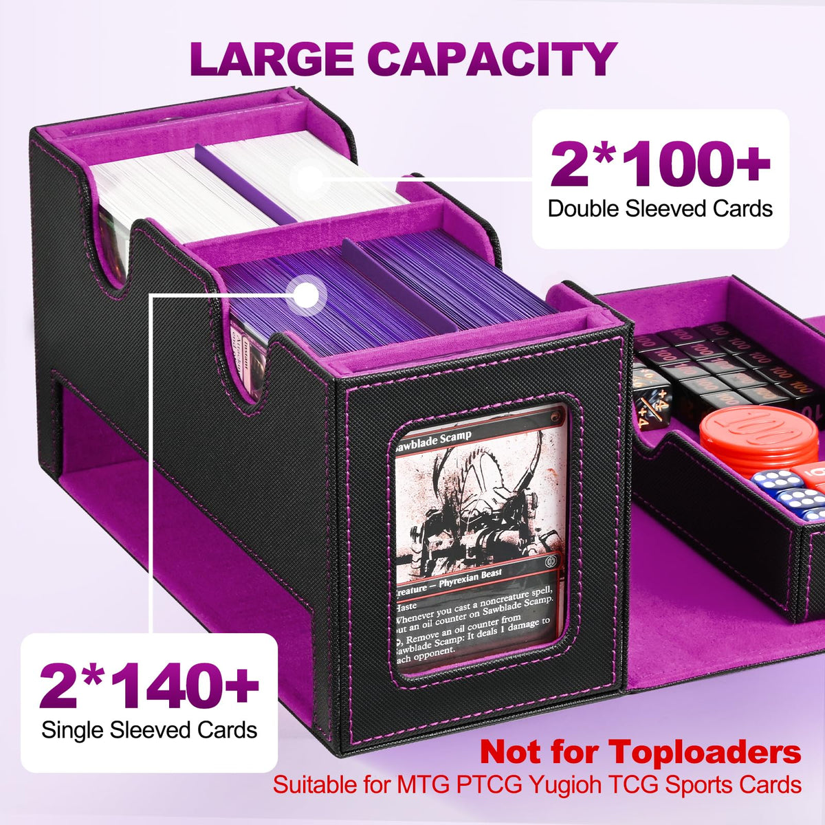 UAONO Internal microfiber lining protects cards during transport