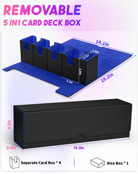 UAONO box with magnetic closure keeps cards secure during travel and games.