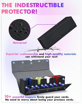UAONO card deck box waterproof leather adds durable protection