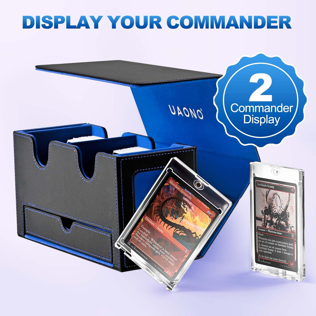 UAONO box with dual commander windows for fast deck checks