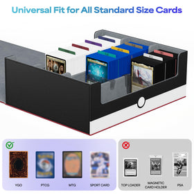 UAONO PU leather exterior with microfiber lining protects cards from scratches.