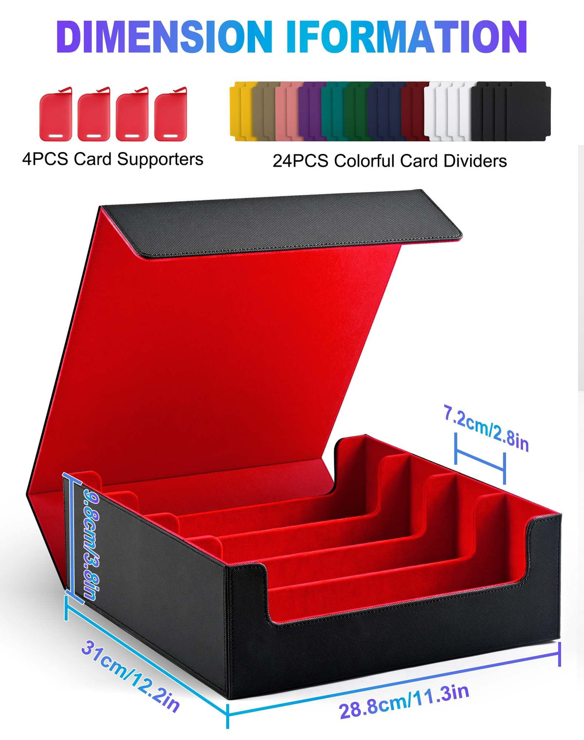UAONO box with 24 dividers aids orderly categorization and quick retrieval