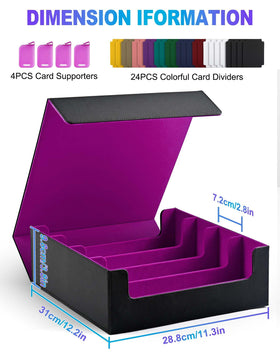 UAONO box with 24 dividers keeps decks neatly categorized