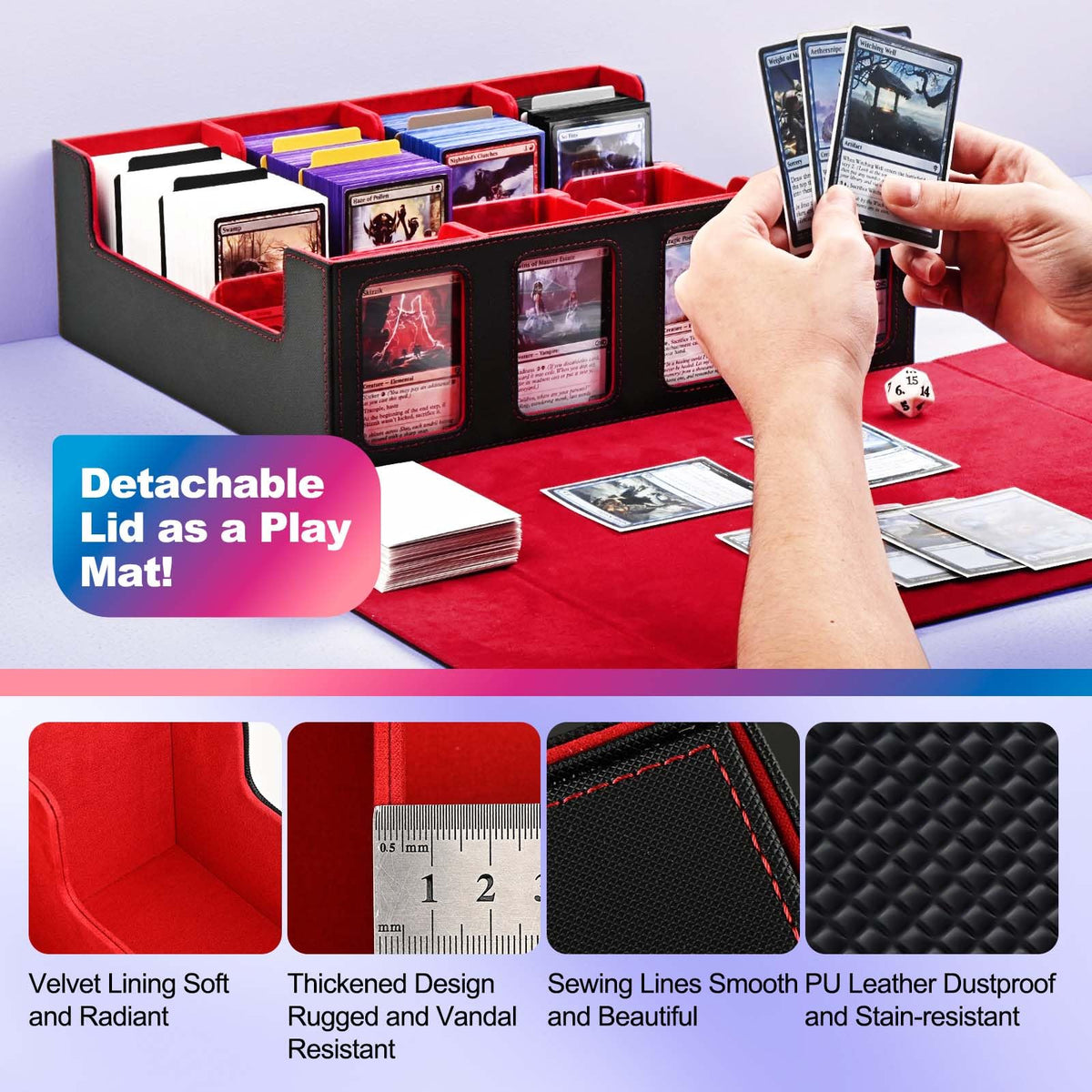 UAONO 24 dividers help separate different card types for easy retrieval.