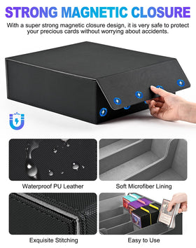 UAONO PU leather exterior with microfiber lining protects cards from scratches