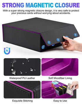 UAONO magnetic-closure storage box secures cards during transit