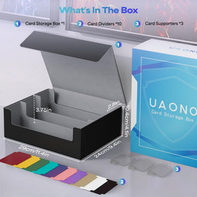 UAONO box is compatible with MTG, YGO, and other trading card games