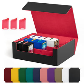UAONO trading card storage box with magnetic closure securely protecting cards during transport