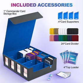 Soft fabric lining protects cards inside UAONO storage box.