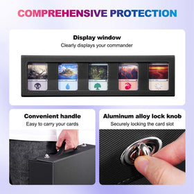 UAONO waterproof PU leather exterior protects cards during travel