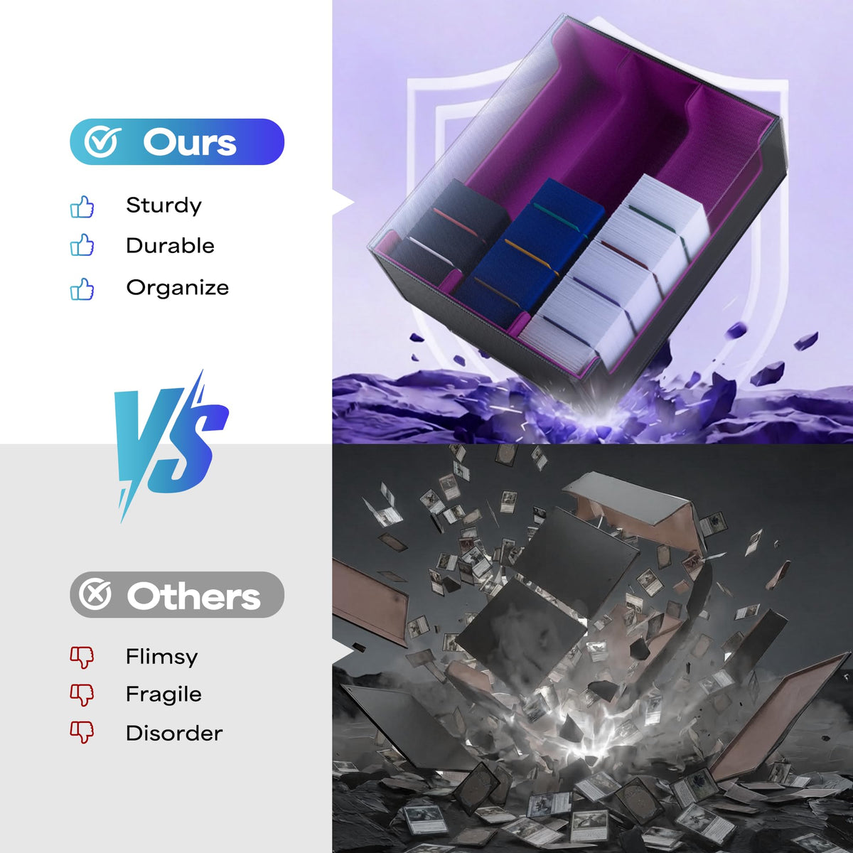 UAONO wide compatibility fits MTG, YGO, Dragon Shield, and more.