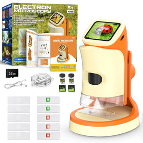 Uarzt Kids Microscope 1000x zoom reveals tiny details for hands-on science at home.