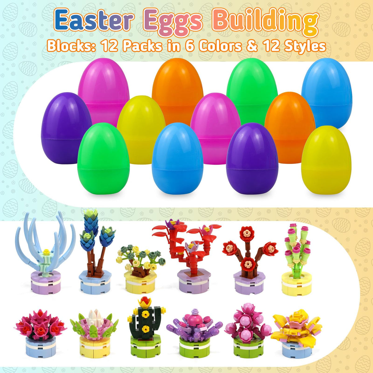 UAYNFY twelve empty eggs for Easter hunt and hands-on STEM activity