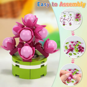 UAYNFY 12-model garden planter assembly demonstrating snap-together pieces