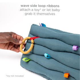 Ubbi Mirror Me Cube spot-clean fabric keeps playtime tidy