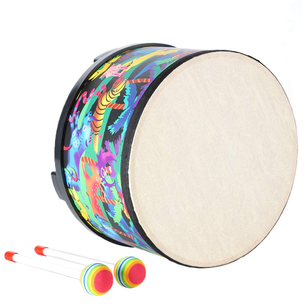 Ubblove floor drum 10-inch for kids – beginner rhythm starter with soft tones