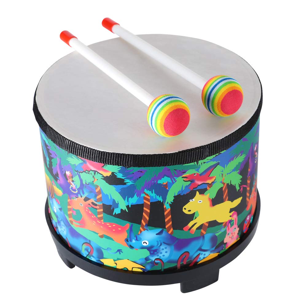 Ubblove floor tom drumhead for kids delivers bright, clear sound.