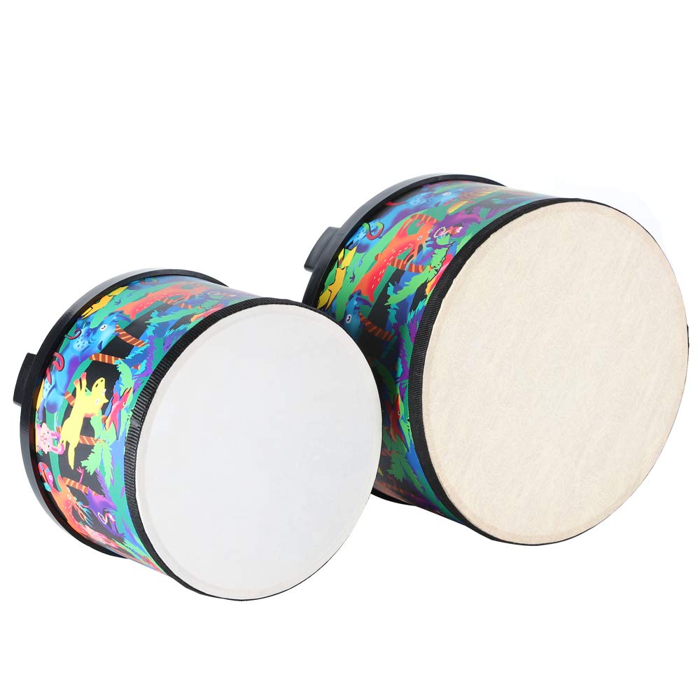Gift-ready, colorful floor drum ideal for birthdays or holidays.