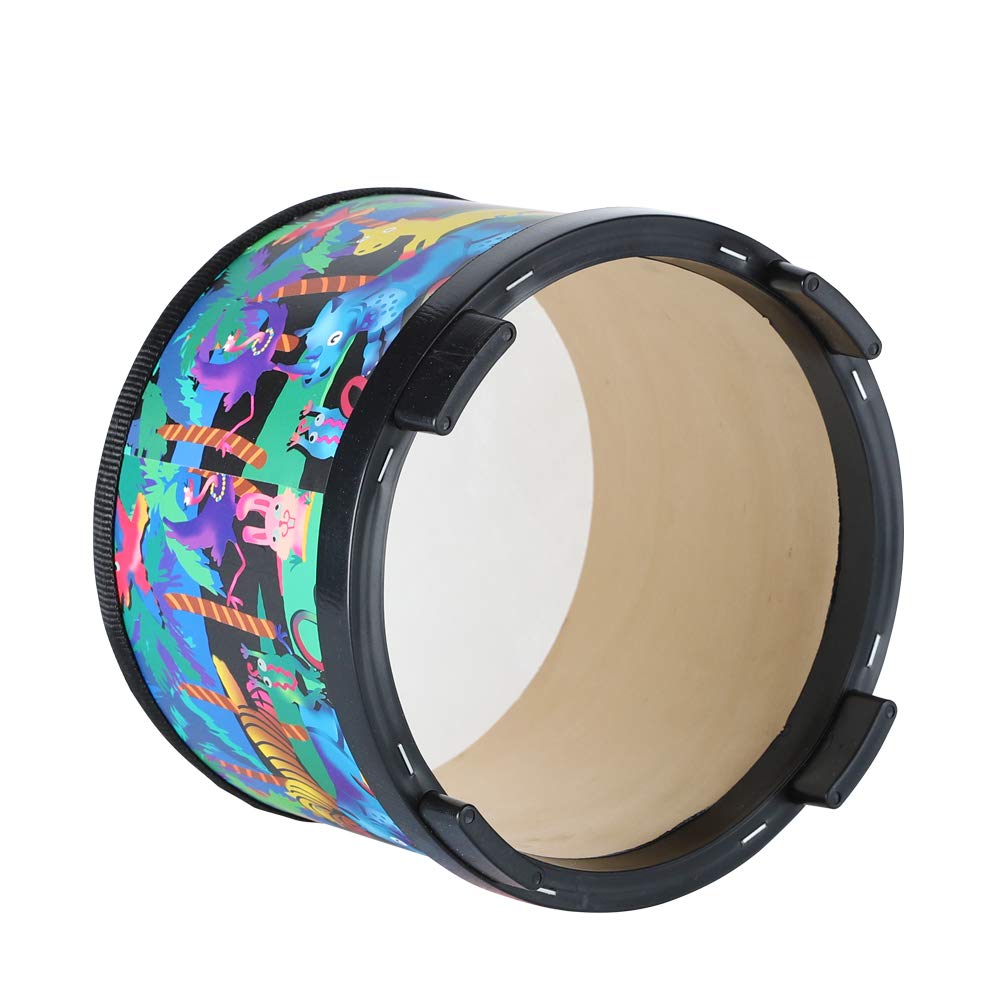 Durable wooden body supports energetic kids' rhythm sessions.