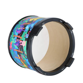 Durable wooden body supports energetic kids' rhythm sessions.