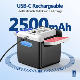 UBeesize shuffler USB-C port for easy charging.