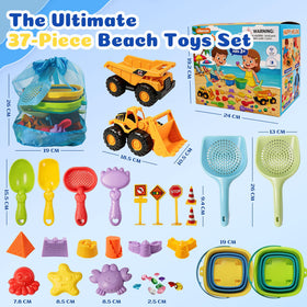 UBeesize mesh backpack keeps pieces organized and sand from sticking.